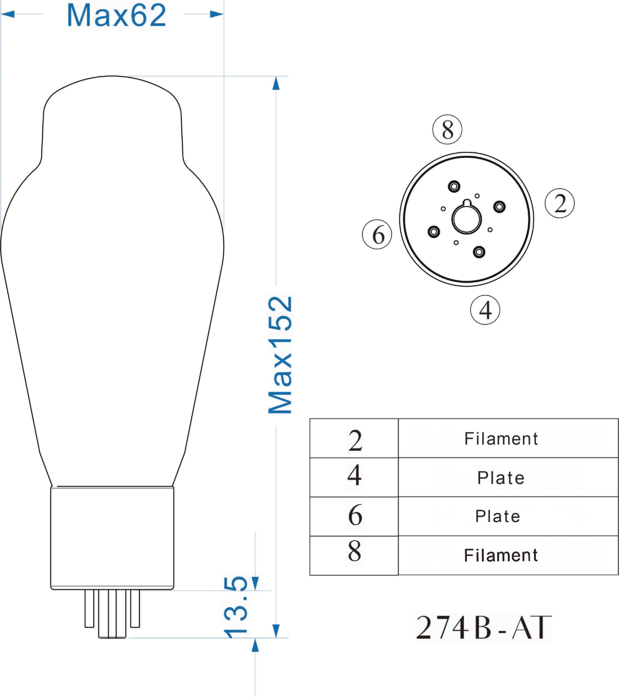 psvane-horizon-series-274b-at-5u4g-gleichrichterr-hre image 2